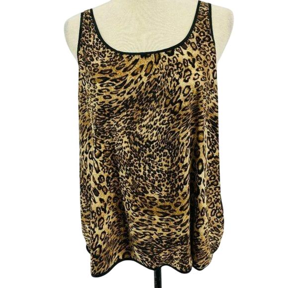 Frederick’s Of Hollywood Lingerie Leopard Front Sheer Animal Print Back Nightie - Picture 1 of 7